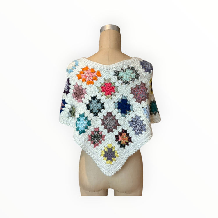 Crochet Granny Square Wrap Refashioned