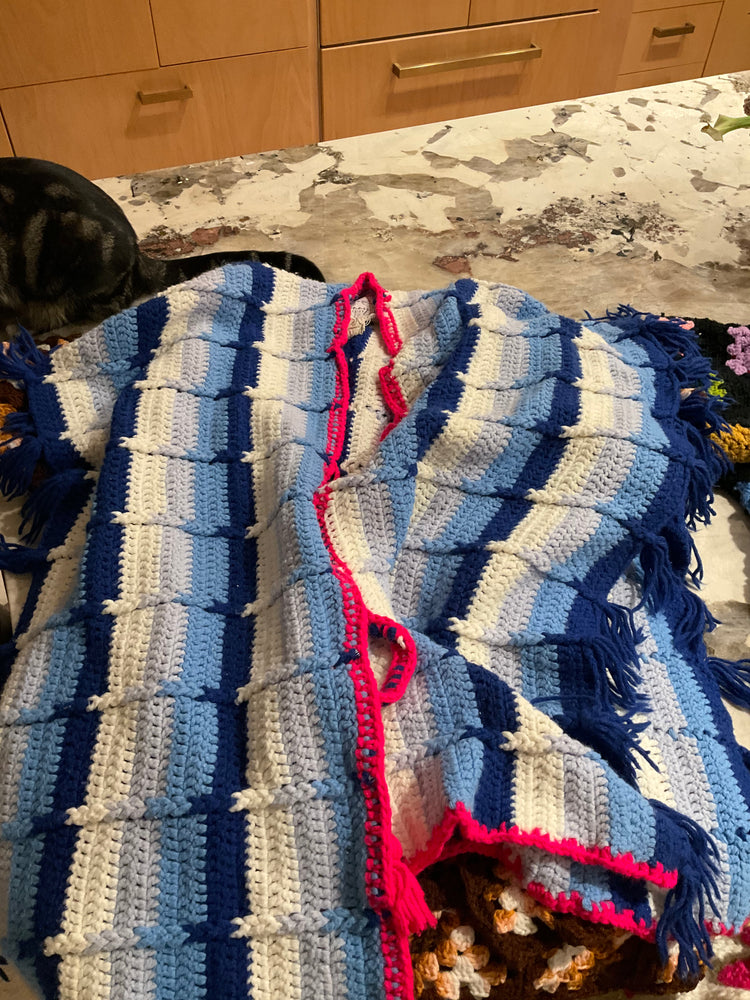 Ombre Blue Pancho