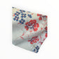 Short Linen Red & Blue Floral Kimono