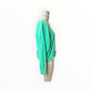 Quilted Appliqué Daisy Sue Green Pullover Sweatshirt