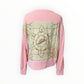 Peach Large Art Deco Floral Pullover Sweatshirt
