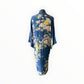 Blue & Green Silk Kimono