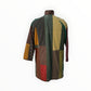 Earthtones Rectangle Patched Hand Quilted Jacket