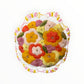 Sage Doily & Floral Crewel Appliqué Pullover Sweatshirt
