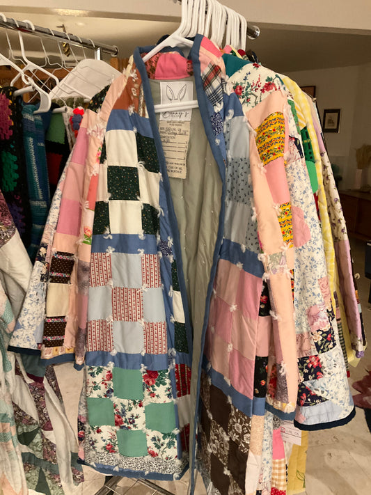 Cutie Floral Hand Tied Patchwork Quilted Jacket