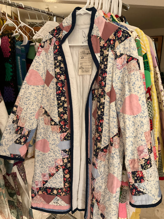 1980's Heart & Floral Quilted Jacket