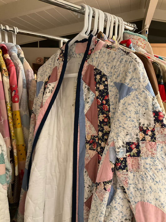 Heart & Ditzy Floral Quilted Jacket