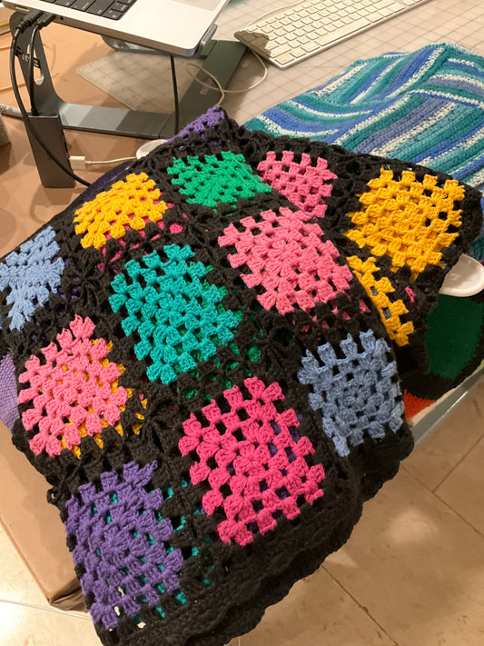Brights Granny Square Sweater