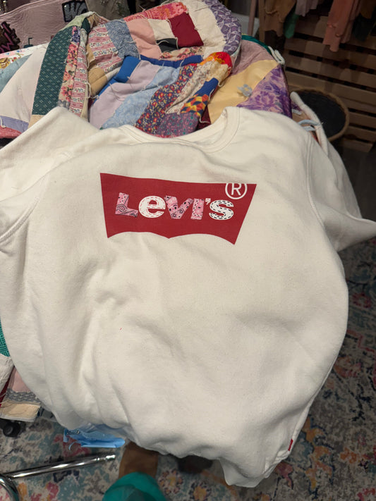 Refashioned Levi's Sweatshirt