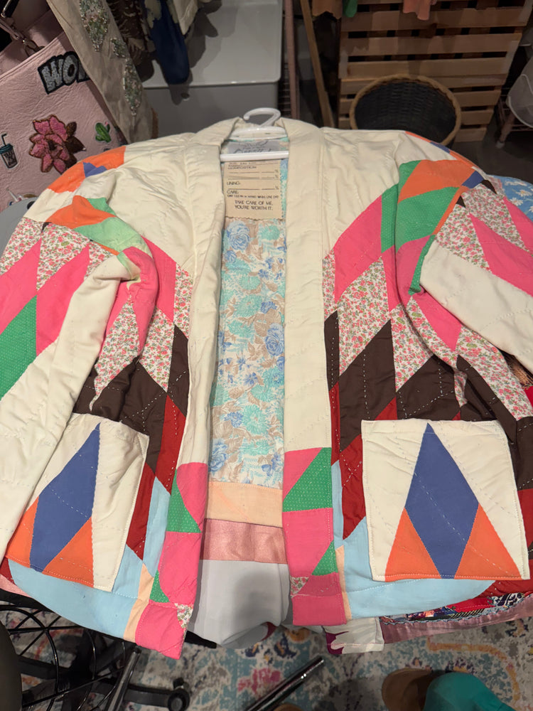 Vintage Hand Quilted Lone Star Short Jacket