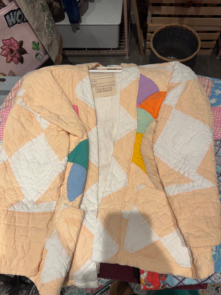 Vintage Hand Quilted Horn of Plenty Short Jacket
